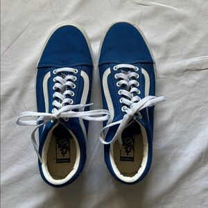 Vans Classic Blue and White Canvas Shoes